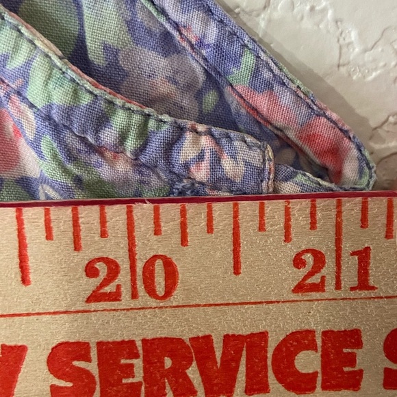 Vintage Pudding Shop April Cornell Dress Size 3 Purple Floral Sleeveless Button - Picture 10 of 11